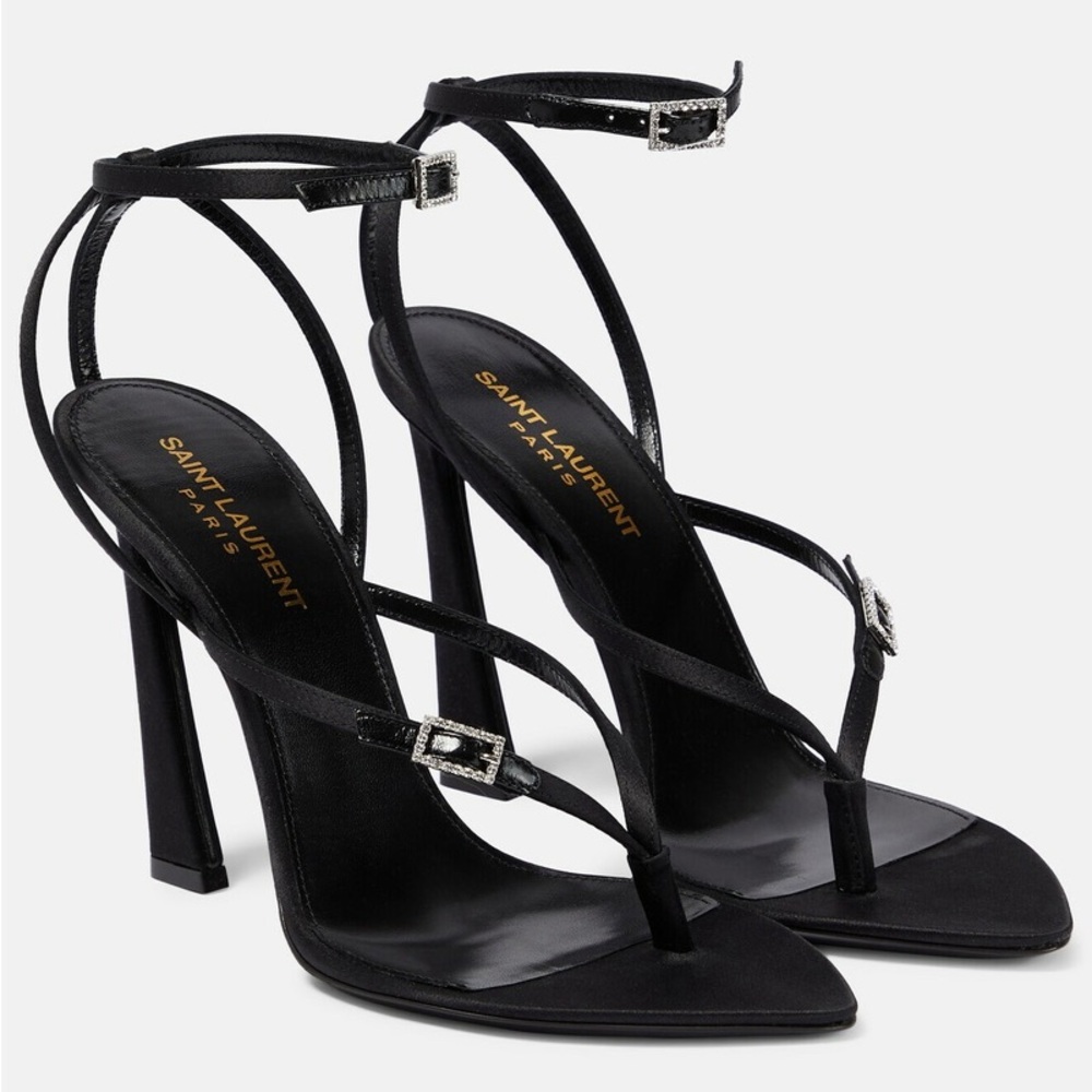 Saint Laurent Black Heels Elegant Design